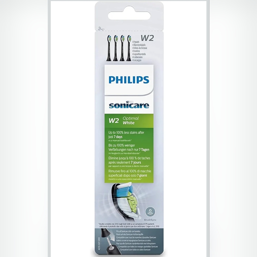 Philips Sonicare W2 Optimal White Brush Heads-4ct